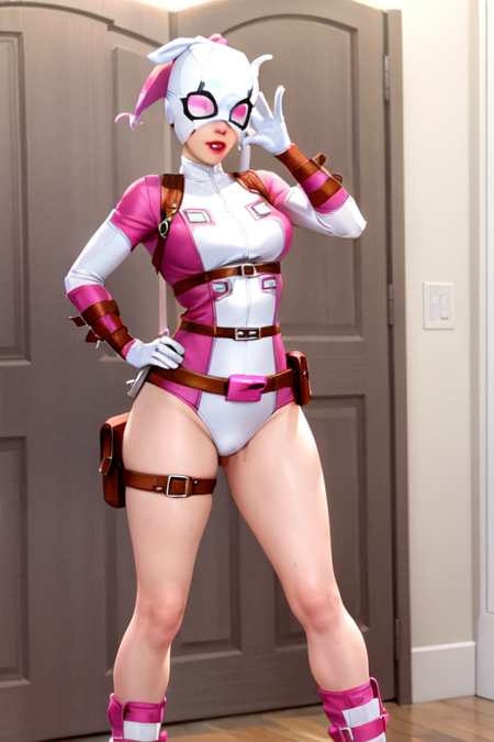 14066-399641426-gwenpool, 1girl, hetero, sex, lips, belt, gloves, lipstick, torn clothes, clothed sex, breasts, mask, holster, heavy breathing,.png